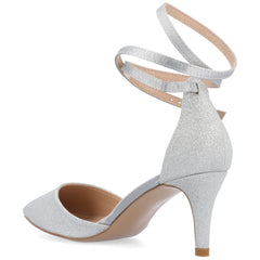 Journee Collection Women's Luela Pointed Toe Mid Heel Pumps
