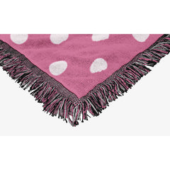 Sanrio Hello Kitty Perfect Polka Dots Woven Jacquard Throw Blanket