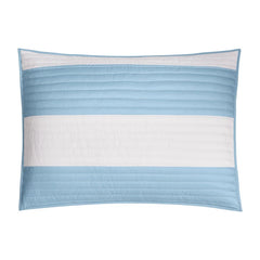 Lavelle Blue/White Reversible Quilt Set