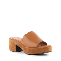 Seychelles One Of A Kind Leather and Suede Platform Heel
