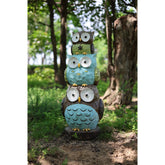 Stacked Owls Outdoor Garden Statue - 30.25"