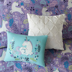 Intelligent Design Kids Lola Unicorn Cotton Duvet Cover Set