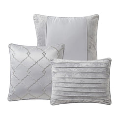 Sweet Home Collection 7 Piece Luna Crushed Velvet Elegant Bedding Set