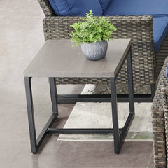 Gymojoy Modern Metal Outdoor Coffee Table/ Side Table