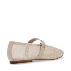 Steve Madden Dreaming Pearl-Embellished Mesh Ballet Flat