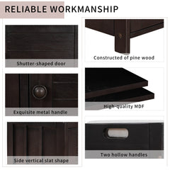 Storage Bench with 3 Doors Shoe Bench with Removable Cushion