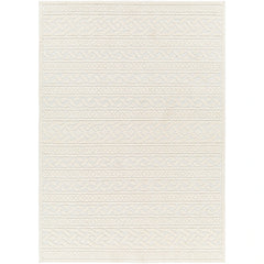 Livabliss Melitta Global Stripe Machine Washable Area Rug