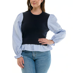 Nanette Lepore Women's Contrast Layered Blouse