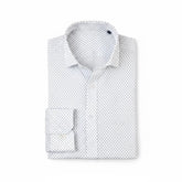 Nautica Men's Wrinkle-Resistant Printed Performance Dress Shirt