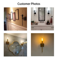 KAWOTI 5.5"W 2-light Dimmable Wall Sconce (Set of 2)
