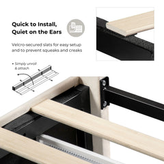 Furniture of America Jacinth Modern Velvet 4-Drawer Full Storage Platform Bed
