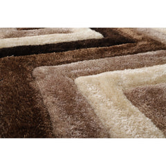 Mateos Shag Collection Geometric Area Rug