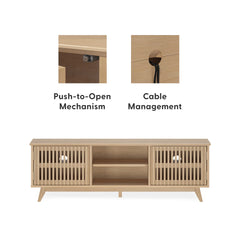 Plank and Beam Mid-Century Modern TV Stand