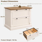 Rustic Wood File Cabinet , Filing Cabinet for Home Office, Living Room