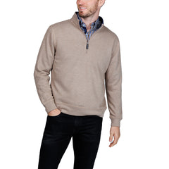 TailorByrd Men's French Rib Quarter Zip Pullover