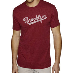 LA Pop Art Men's Premium Blend Word Art T-shirt - Brooklyn Neighborhoods