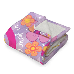 Hasbro My Little Pony Silk Touch Sherpa Throw Blanket