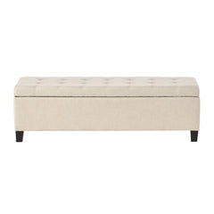 Mission Tufted Fabric Storage Ottoman Bench by Christopher Knight Home