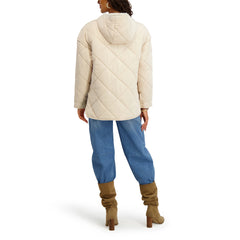 Kensie Water Repellent Diamond Quilted Jacket
