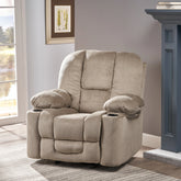 Gannon Fabric Glider Recliner Club Chair by Christopher Knight Home