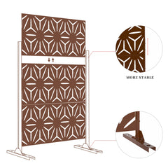 Privacy Screen Free Standing Star