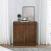 Mid Century Sideboard with 2 Sliding Door