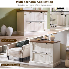 Rustic Wood File Cabinet , Filing Cabinet for Home Office, Living Room