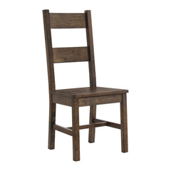 Kane Rustic Golden Brown Ladder Back Dining Chairs (Set of 6)