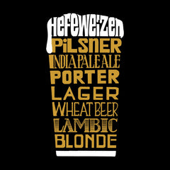 LA Pop Art Men's Premium Blend Word Art T-shirt - Styles of Beer