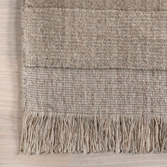 Mozai Fringed Wool-Blend Area Rug