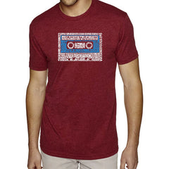 LA Pop Art Men's Premium Blend Word Art T-shirt - 80s One Hit Wonders