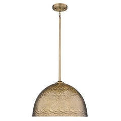 Golden Lighting Shepard 1-light Pendant in Modern Brass and Modern Brass shade - Modern Brass