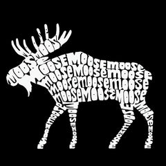 LA Pop Art Men's Tall Word Art T-shirt - Moose
