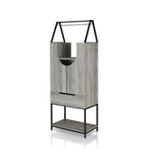 Marcus Contemporary Metal Multi-storage Wine Cabinet by Furniture of America