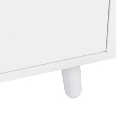 GDFStudio - Luttrell Modern 74.80" Tall Freestanding Kitchen Hutch Cabinet with Drawers and Microwave Shelf
