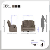 Fremont & Park Fremont & Park Hargreave Double Reclining Loveseat