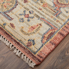 Grand Bazaar Foxboro Hand Knotted Medallion Transitional Area Rug