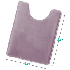Empyrean Ultra Soft Plush Bathroom Rug - Non-Slip, Velvet, Memory Foam Bath Mat - Set of 2