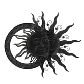 Glitzhome 33.5"L Metal Sun and Moon Wall Décor