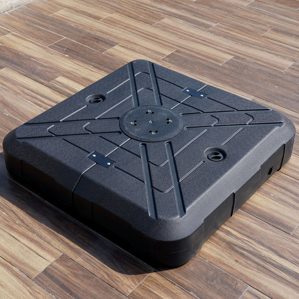 Furniture of America Maximus Outdoor Black Square Umbrella Base