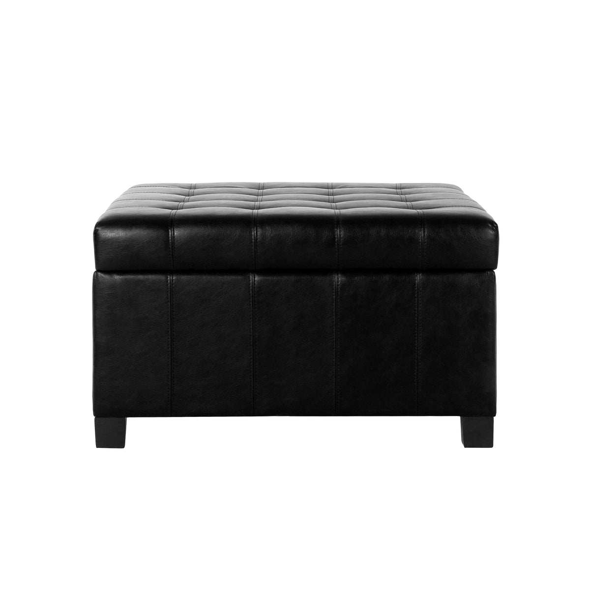 Lismore Faux Leather Storage Ottoman by Christopher Knight Home