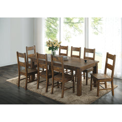 Kane Rustic Golden Brown Ladder Back Dining Chairs (Set of 6)