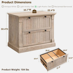 Rustic Wood File Cabinet , Filing Cabinet for Home Office, Living Room