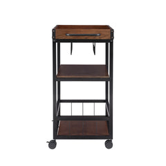 Linon Wheeler Industrial Kitchen & Wine Cart
