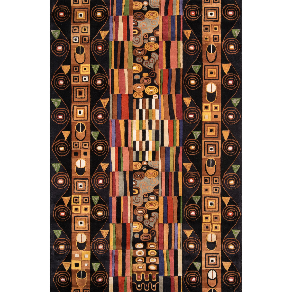 Momeni New Wave Hand Tufted New Zealand Wool Contemporary Abstract Area Rug.