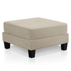 Furniture of America Xenia Modern Chenille Ottoman with Storage