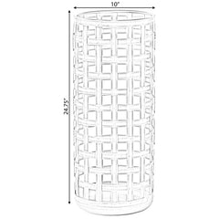 Round Metal Woven Umbrella Storage Stand