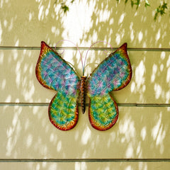 Glitzhome 20"L Metal Butterfly Wall Décor
