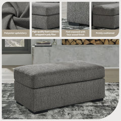 Signature Design by Ashley Gardiner Pewter Ottoman