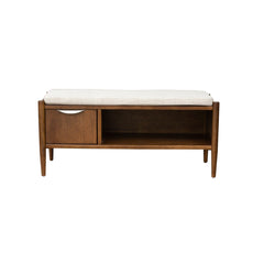 INK+IVY Arcadia Accent Bench with Storage and Upholstered Cushion - 42"W x 17"D x 19.5"H